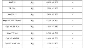 Giá lúa gạo hôm nay ngày 8/12: Gạo xuất khẩu OM 5451 đảo chiều tăng