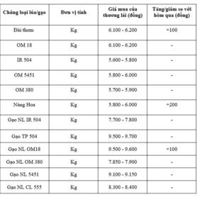 Giá lúa gạo hôm nay ngày 8/7/2025: Lúa tăng, gạo thường giảm mạnh