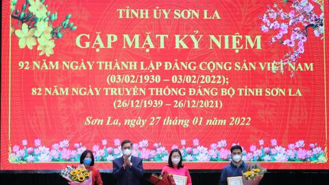 Sơn La: Gặp mặt kỷ niệm 92 năm thành lập Đảng Cộng sản Việt Nam và 82 năm Ngày truyền thống Đảng bộ tỉnh