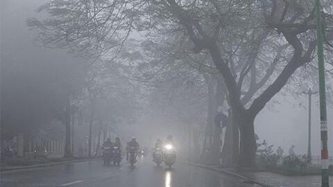 Không khí lạnh gây mưa phùn, ẩm ướt