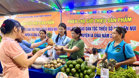 Phiên chợ Gia Lai mở lối tiêu thụ sản phẩm vùng đồng bào dân tộc