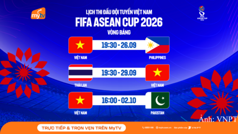 MyTV chính thức sở hữu bản quyền FIFA ASEAN Cup 2026