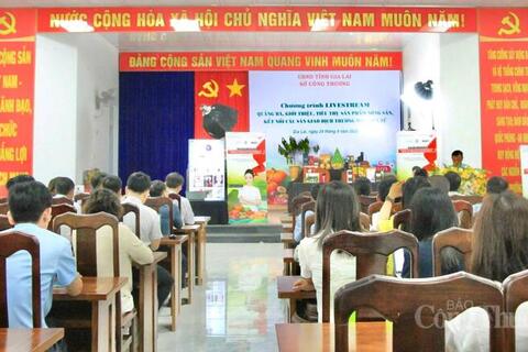 Gia Lai: Livestream quảng bá nông sản, kết nối sàn thương mại điện tử