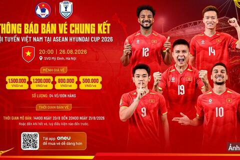 Lịch thi đấu chung kết ASEAN Cup 2026 mới nhất