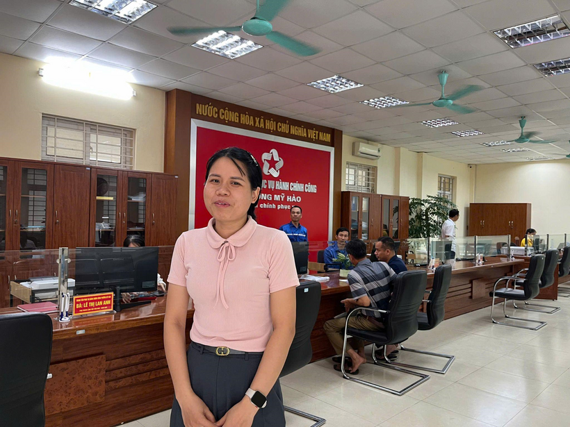 Chị Lê Thị Thu Phương đánh giá cao sự nhanh chóng trong giải quyết thủ tục hành chính.