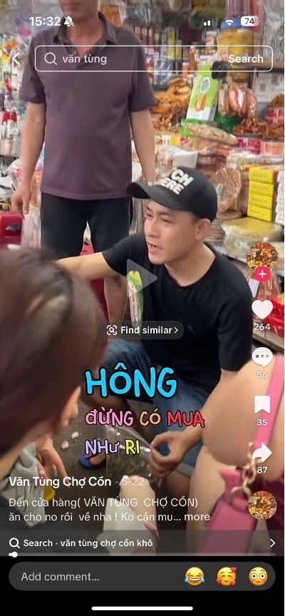 Tiểu thương Mai Văn Tùng đưa văn hóa chợ truyền thống lên nền tảng số hiệu quả. Ảnh: Sở Công Thương Đà Nẵng