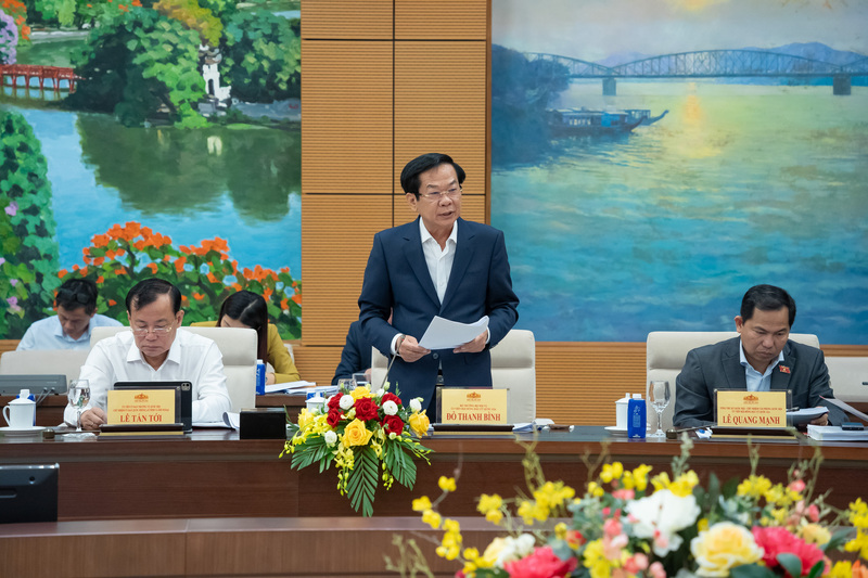 Bộ trưởng Bộ Nội vụ Đỗ Thanh Bình phát biểu tại hội nghị.