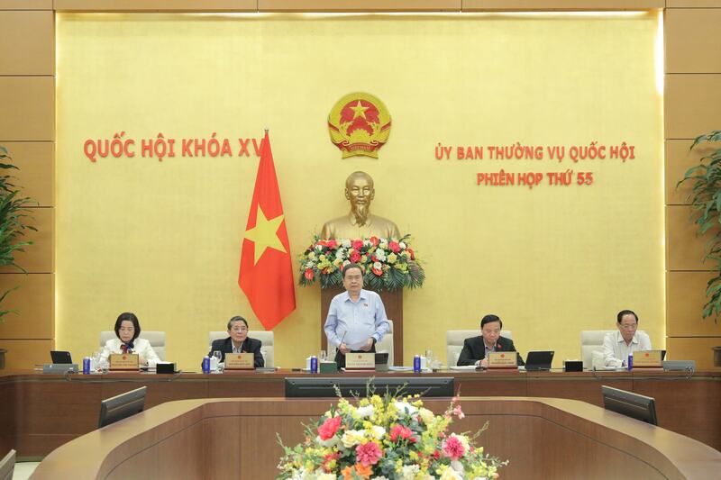 Khai mạc Phiên họp thứ 55 của Ủy ban Thường vụ Quốc hội