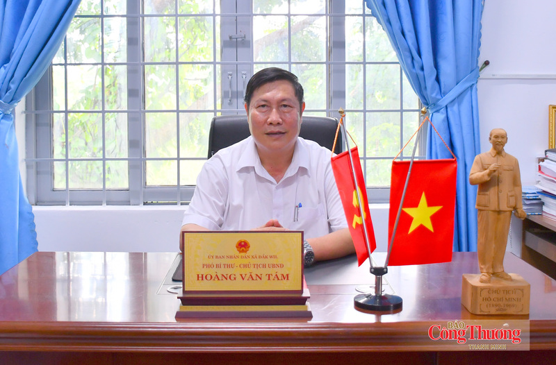 Ông Hoàng Văn Tám, Chủ tịch UBND xã Đắk Wil (Lâm Đồng).