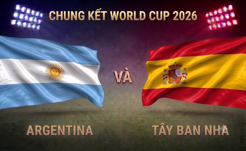 Tây Ban Nha vô địch World Cup 2026 (Ảnh được tạo bởi AI).