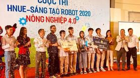 Học sinh lập trình robot hỗ trợ sản xuất nông nghiệp