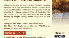 Hội thảo xúc tiến thương mại sang thị trường Canada