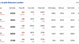 Giá cà phê hôm nay 3/2/2026: Tăng nhẹ