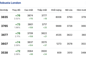 Giá cà phê hôm nay 13/2/2026: Tăng nhẹ