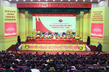 Đại hội Đảng bộ tỉnh Quảng Ngãi lần thứ I: Hiện thực hóa khát vọng tăng trưởng