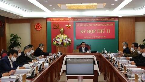 Ủy ban Kiểm tra Trung ương thi hành kỷ luật một số đảng viên, tổ chức đảng