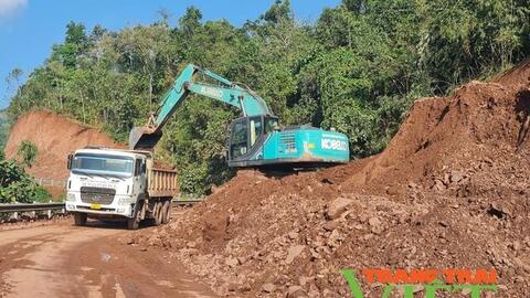 Điện Biên: Giảm ách tắc giao thông mùa mưa lũ