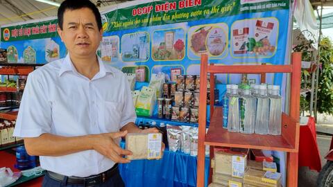 Điện Biên trưng bày hơn 20 sản phẩm OCOP, tiềm năng tại Festival trái cây và sản phẩm OCOP Việt Nam