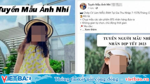 Cho con làm người mẫu nhí, phụ huynh bị lừa hàng trăm triệu đồng