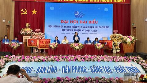 Chị Nguyễn Lê Ngân tái cử Chủ tịch Hội LHTN quận Hai Bà Trưng