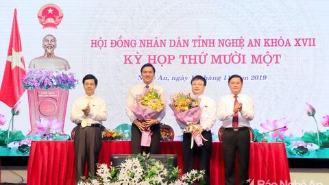 Nghệ An bầu 2 Phó Chủ tịch Ủy ban nhân dân tỉnh
