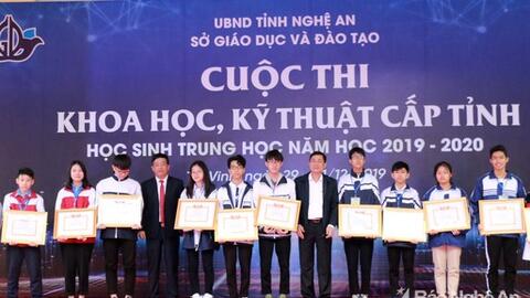 78 dự án của học sinh đạt giải tại Cuộc thi Khoa học kỹ thuật năm học 2019 - 2020