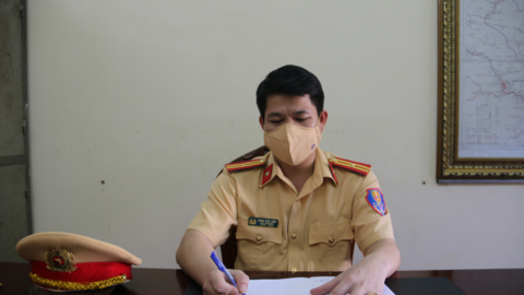Cảnh sát giao thông Mai Sơn: Đảm bảo an toàn giao thông gắn với phòng, chống dịch Covid-19