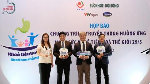 Vinamilk đồng hành cùng chương trình truyền thông hưởng ứng 'Ngày sức khỏe tiêu hóa thế giới'