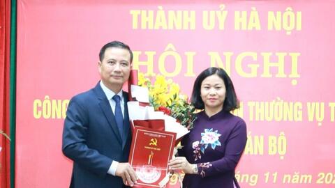 Đồng chí Nguyễn Xuân Linh làm Bí thư Quận ủy Hoàng Mai