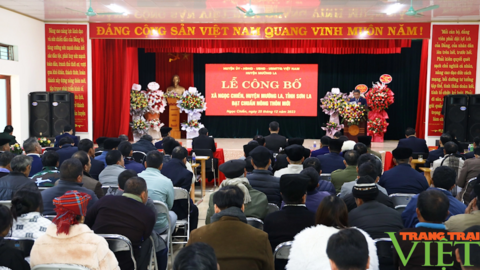 Xã Ngọc Chiến đạt chuẩn nông thôn mới