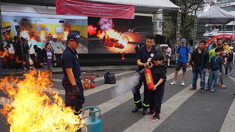 Tổ chức hội thi nghiệp vụ chữa cháy và cứu nạn, cứu hộ