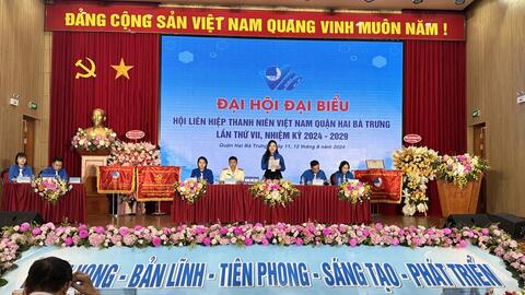 Chị Nguyễn Lê Ngân tái cử Chủ tịch Hội LHTN quận Hai Bà Trưng