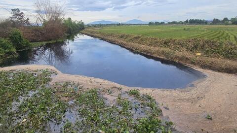 Quảng Nam: Nước thải đen ngòm từ Cụm công nghiệp An Lưu lại đổ ra môi trường