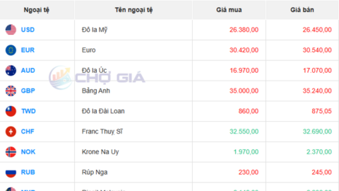 Tỷ giá USD hôm nay 20/07/2025: Thị trường đi ngang