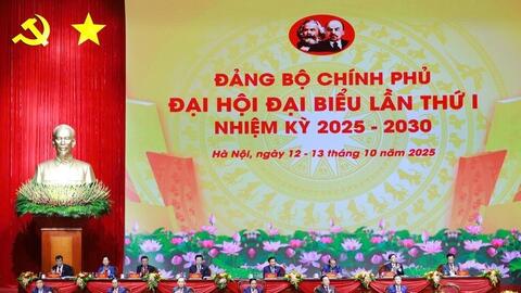 Tổng Bí thư Tô Lâm dự Đại hội đại biểu Đảng bộ Chính phủ lần thứ I