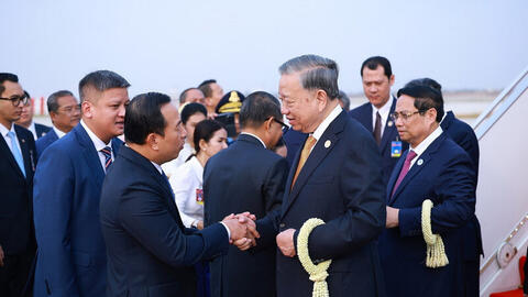 Tổng Bí thư Tô Lâm bắt đầu chuyến thăm Campuchia