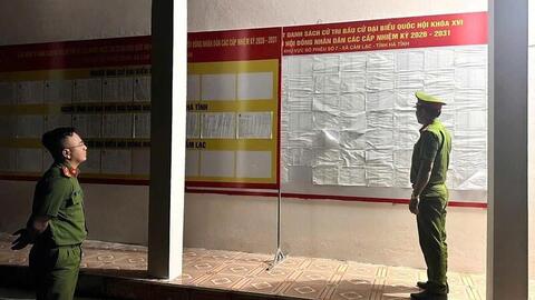 Công an Hà Tĩnh chủ động từ sớm, giữ vững địa bàn bầu cử