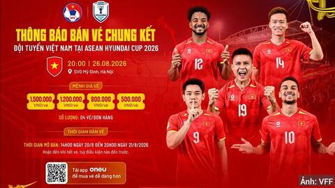Lịch thi đấu chung kết ASEAN Cup 2026 mới nhất