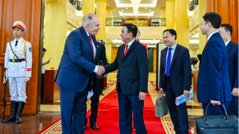 Thường trực Ban Bí thư Trần Cẩm Tú tiếp Đoàn đại biểu Đảng Công nhân Hungary