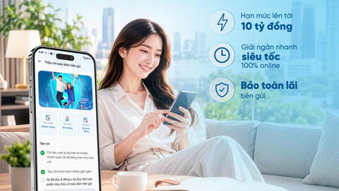 VietinBank ra mắt sản phẩm vay thấu chi bảo đảm bằng tiền gửi trực tuyến