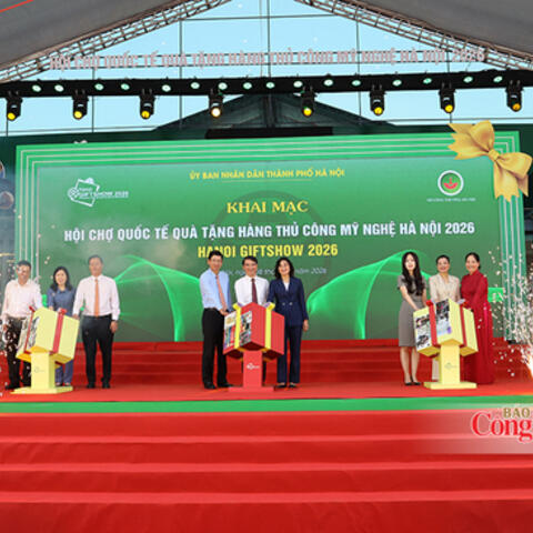 Khai mạc Hanoi Giftshow 2026: Kết nối giao thương, thúc đẩy xuất khẩu