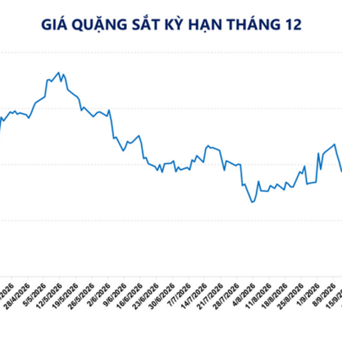 Giá quặng sắt chạm đáy một năm còn 89,6 USD/tấn
