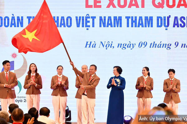 Đoàn thể thao Việt Nam xuất quân dự ASIAD 20, phấn đấu giành từ 4 huy chương Vàng