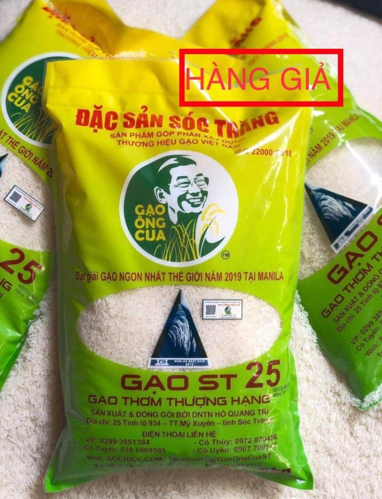 Gạo ngon nhất thế giới của ông Hồ Quang Cua lại tiếp tục bị làm giả - Ảnh 2.