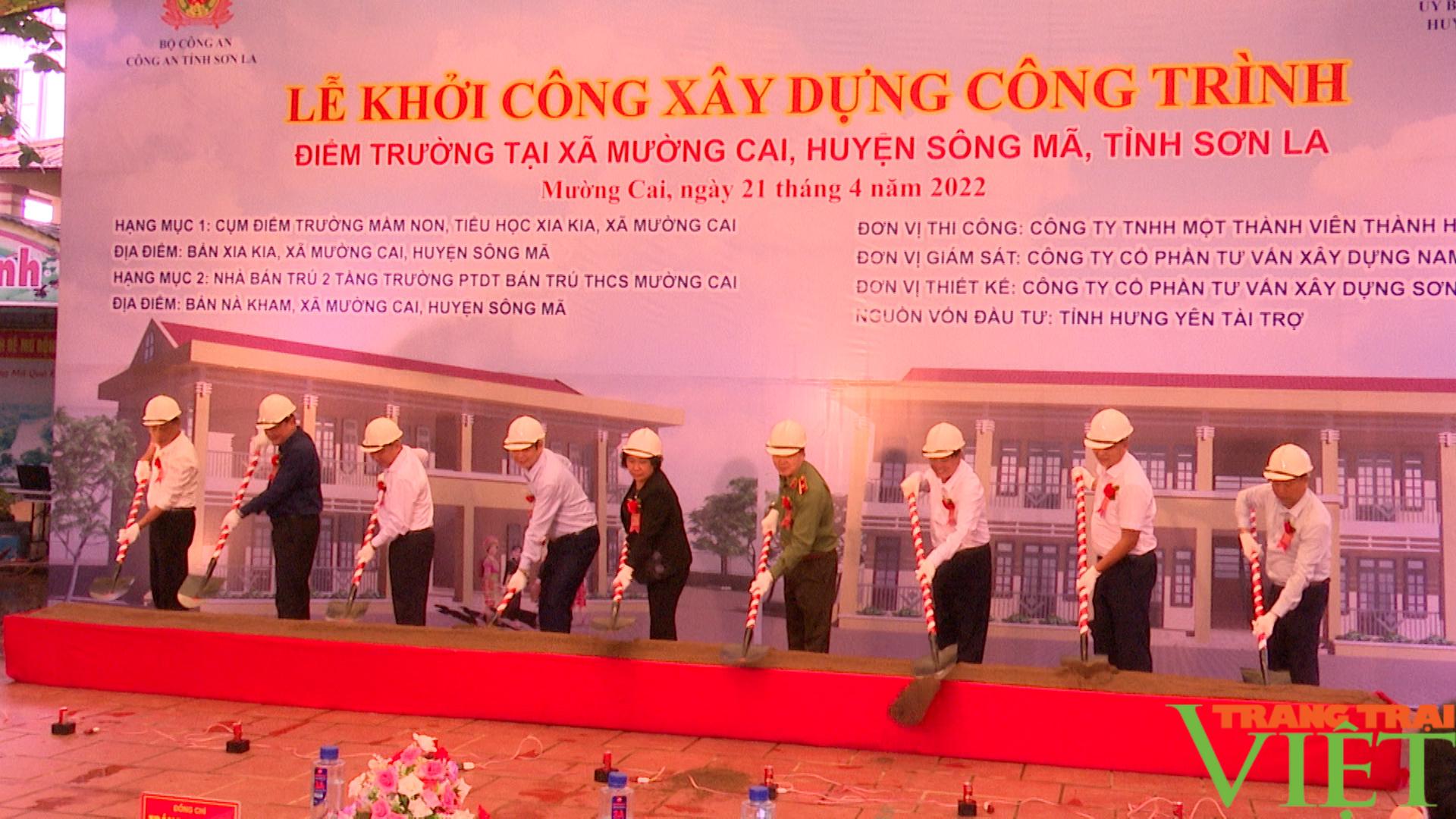 Công an Sơn La: Khởi công xây dựng điểm trường 8 tỷ đồng tại huyện biên giới - Ảnh 1.