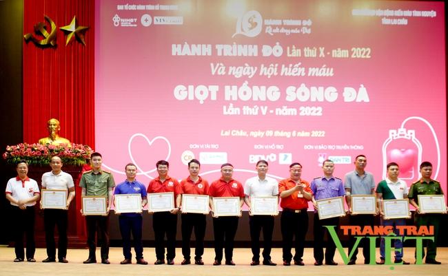 Lai Châu: Ngày hội hiến máu "Giọt hồng sông Đà", tôn vinh người hiến máu tiêu biểu   - Ảnh 3.