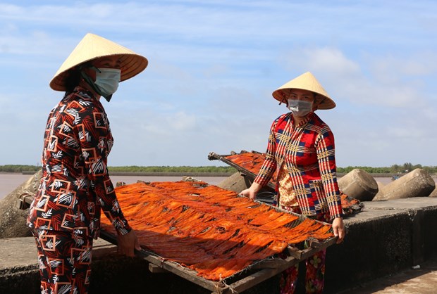 “Thu phu” nghe lam hai san kho Ganh Hao vao mua Tet hinh anh 2