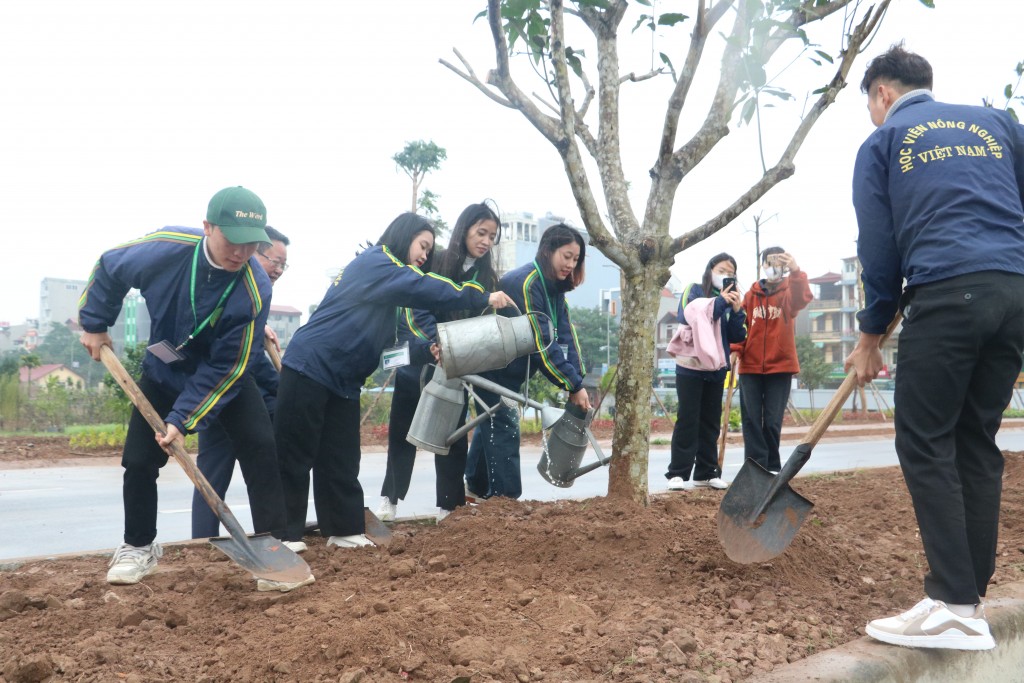 Năm 2024, Học viện Nông nghiệp Việt Nam hướng tới mục tiêu trồng mới 10.000 cây xanh