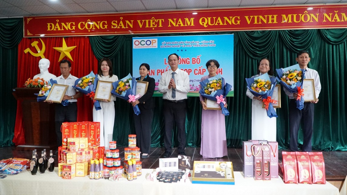 Bà Rịa – Vũng Tàu có thêm 22 sản phẩm OCOP 4 sao