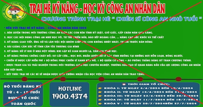 Thừa Thiên Huế: Cảnh giác thủ đoạn tổ chức trại hè để lừa đảo tiền